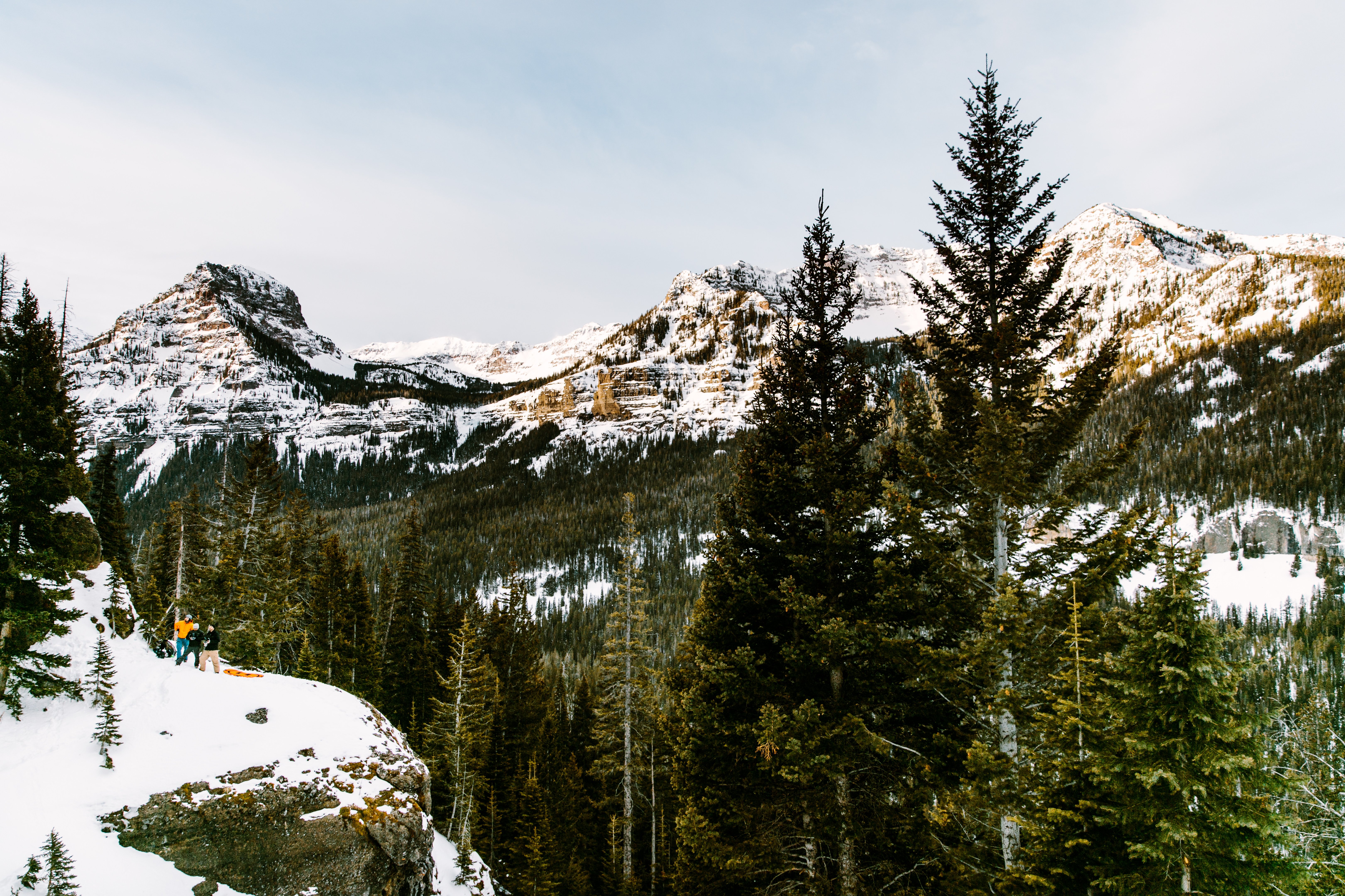 Scenery in Hyalite Canyon near Bozeman