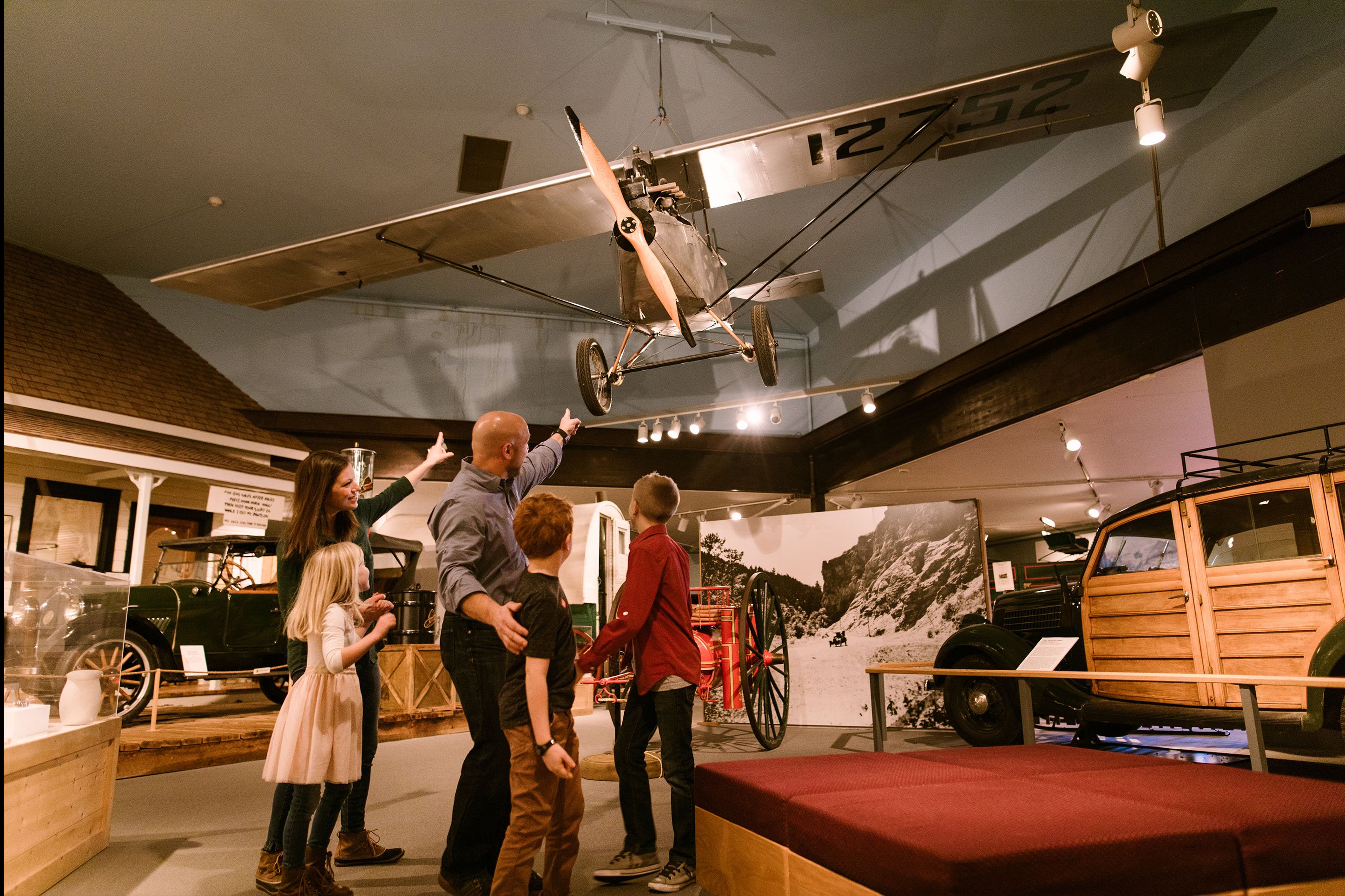 Family in the Museum of the Rockies