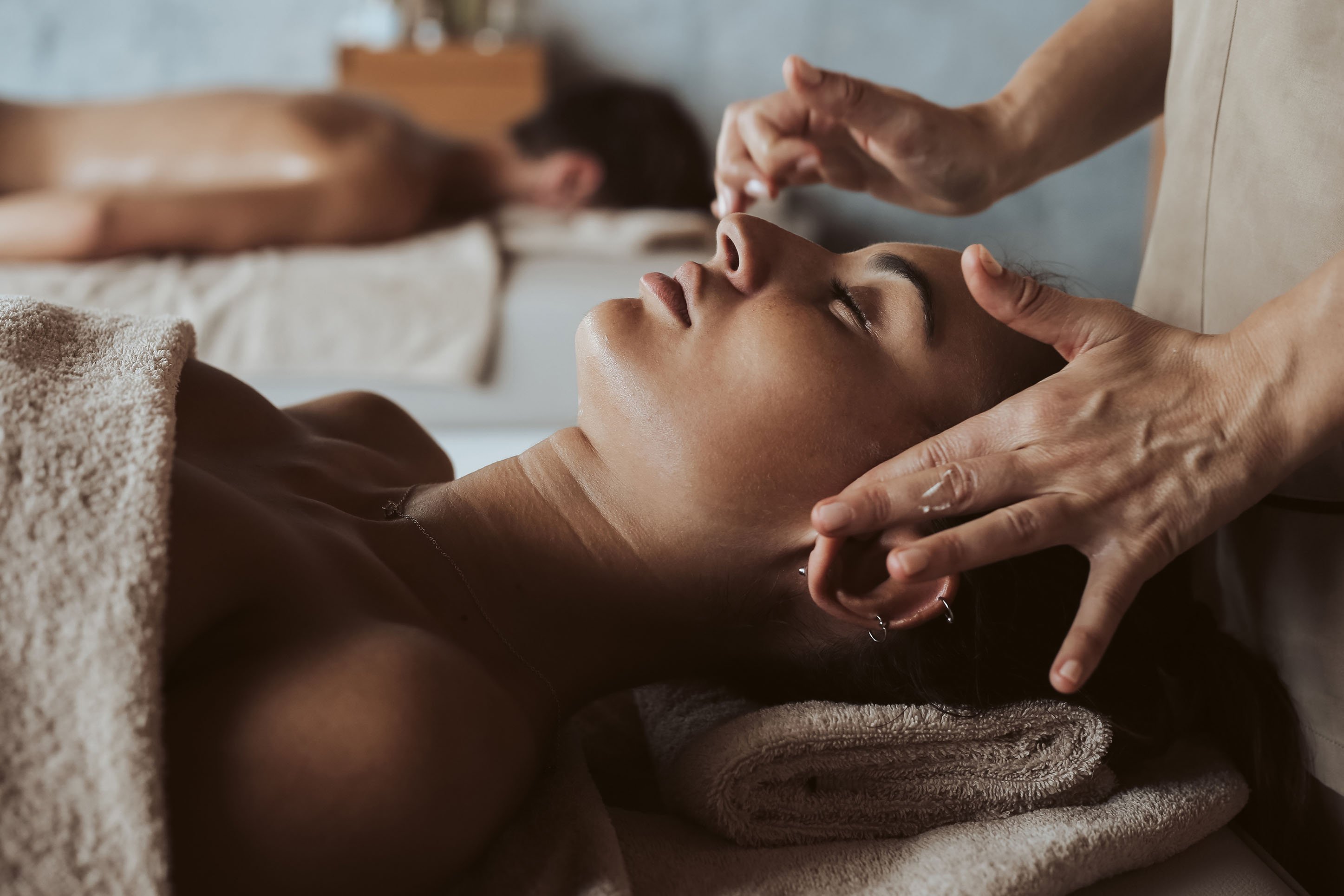 Woman getting a spa treatment