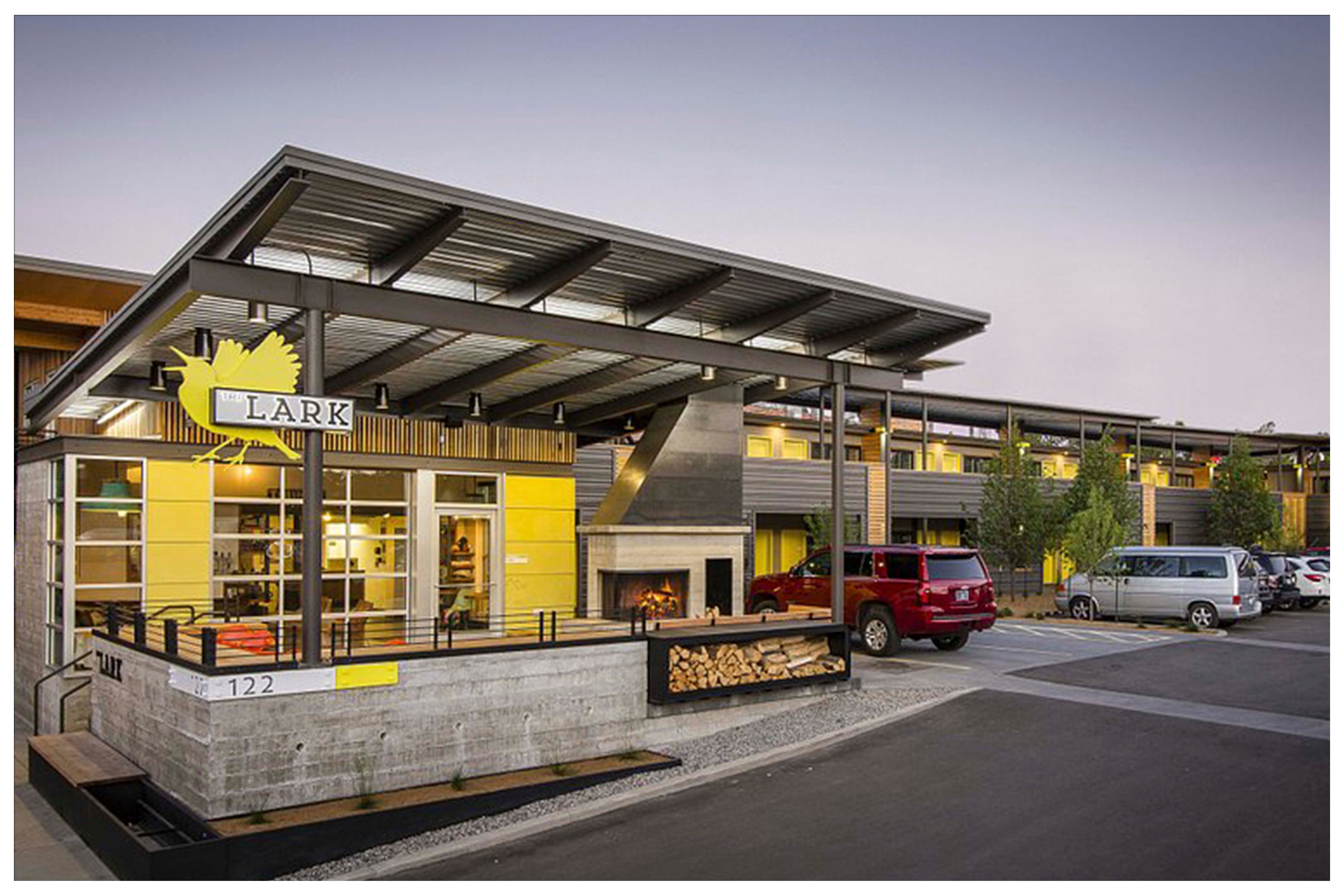 the exterior of the lark hotel in bozeman montana