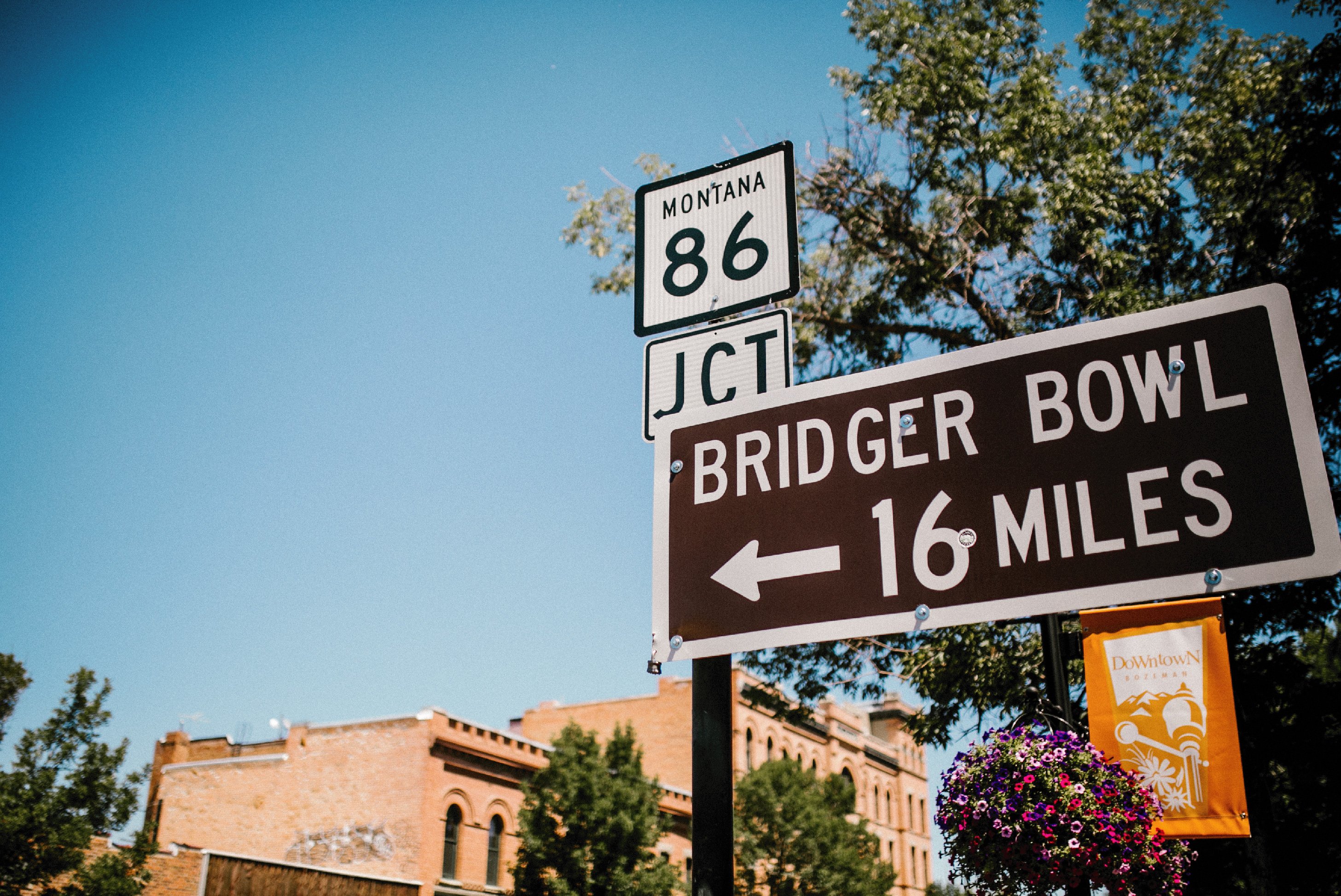 bridger bowl sign in downtown bozeman