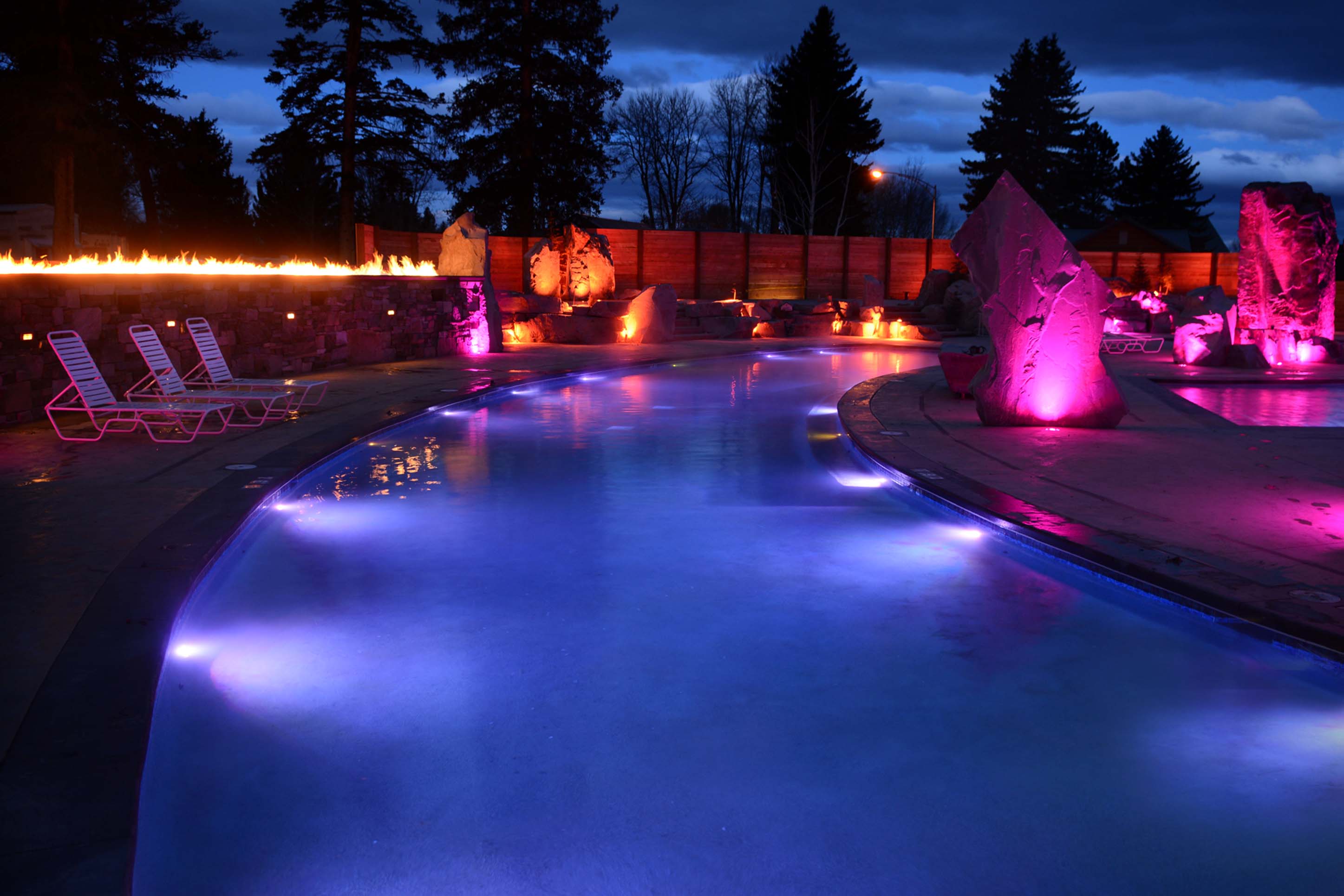 an outdoor pool at Bozeman Hot Springs