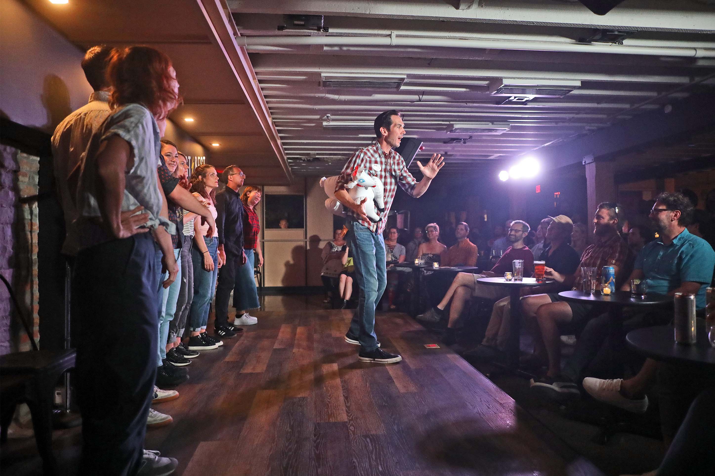 group does improv show at Last Best Comedy Club in Bozeman