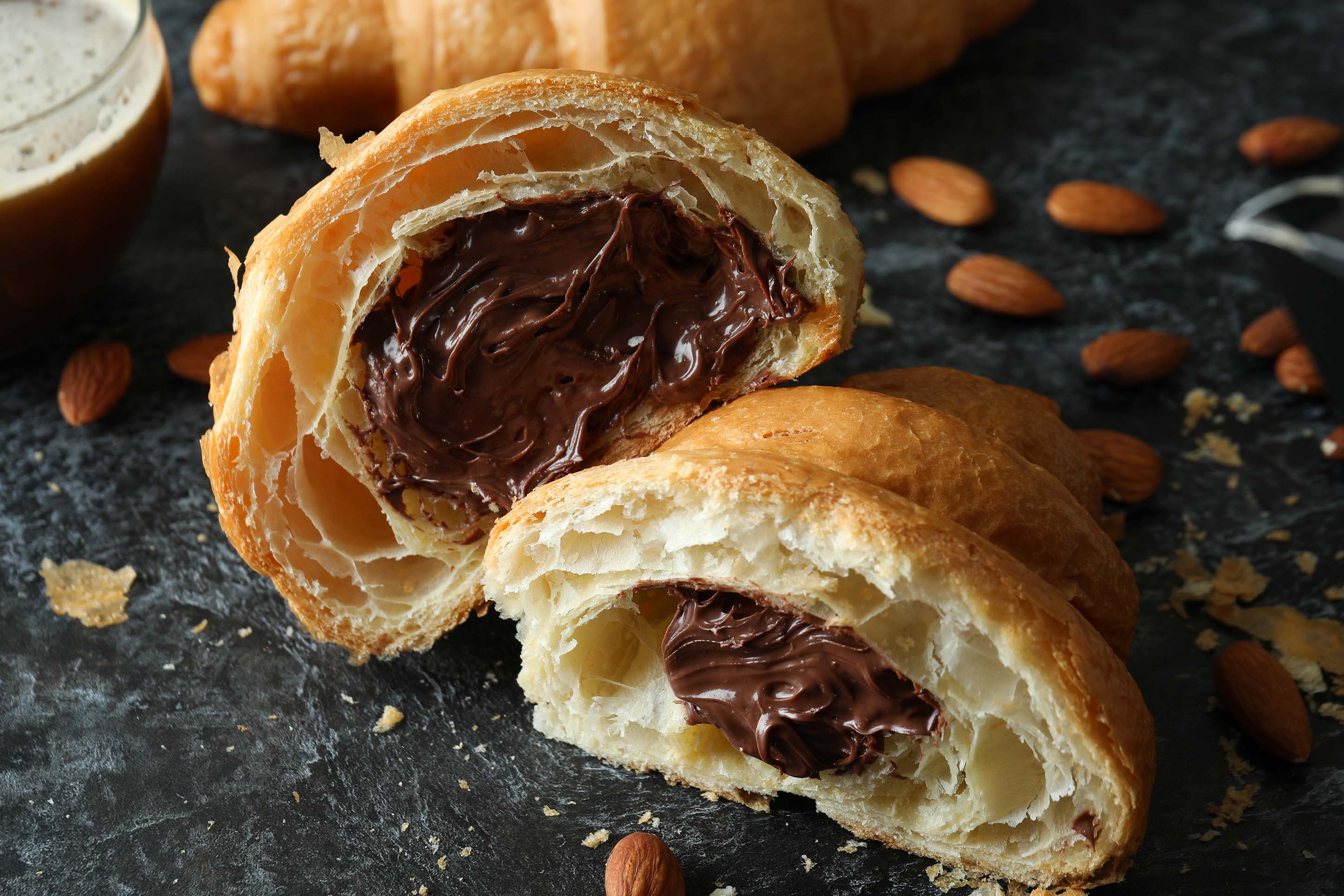 Photo of a chocolate croissant