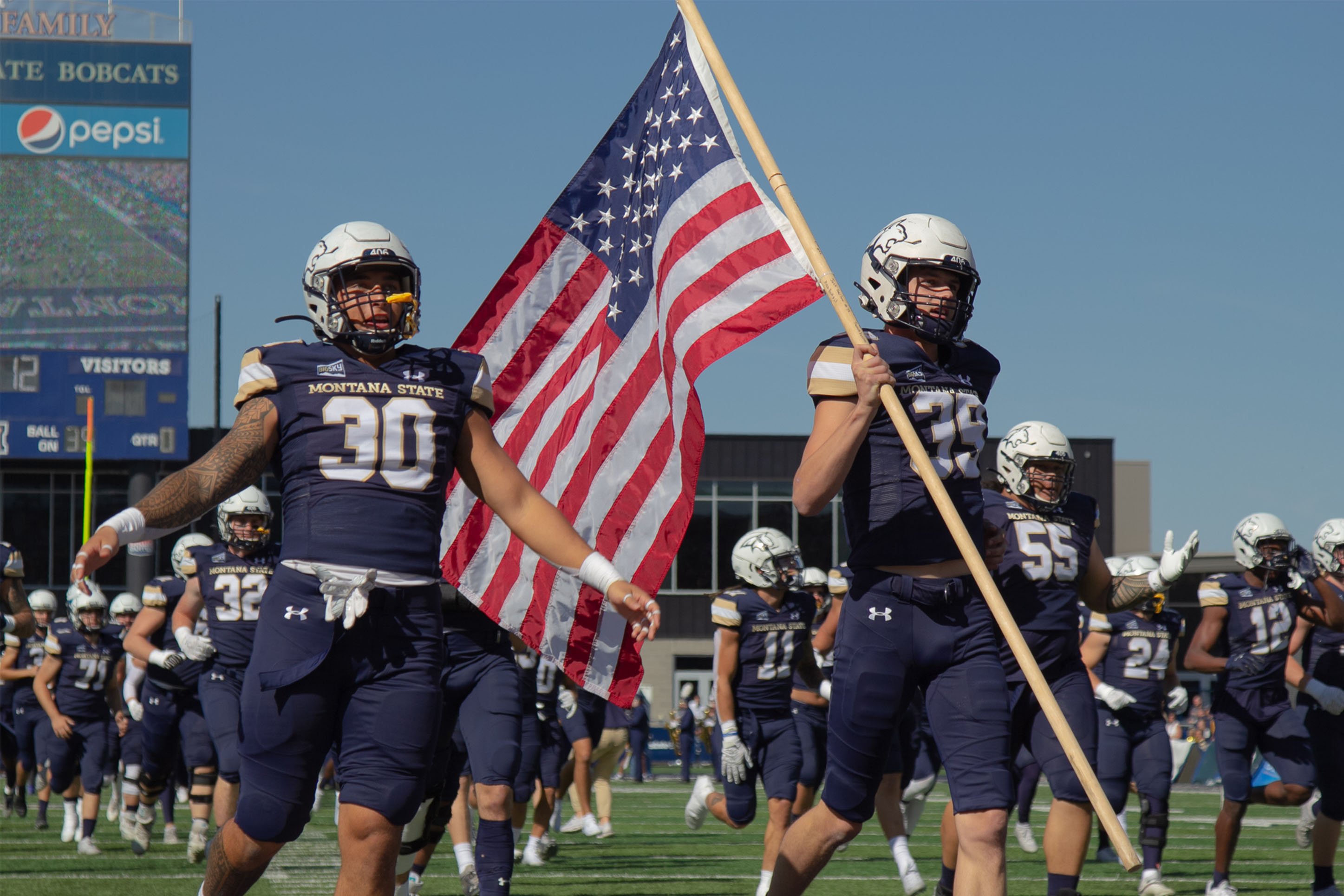 Montana State University football team. 