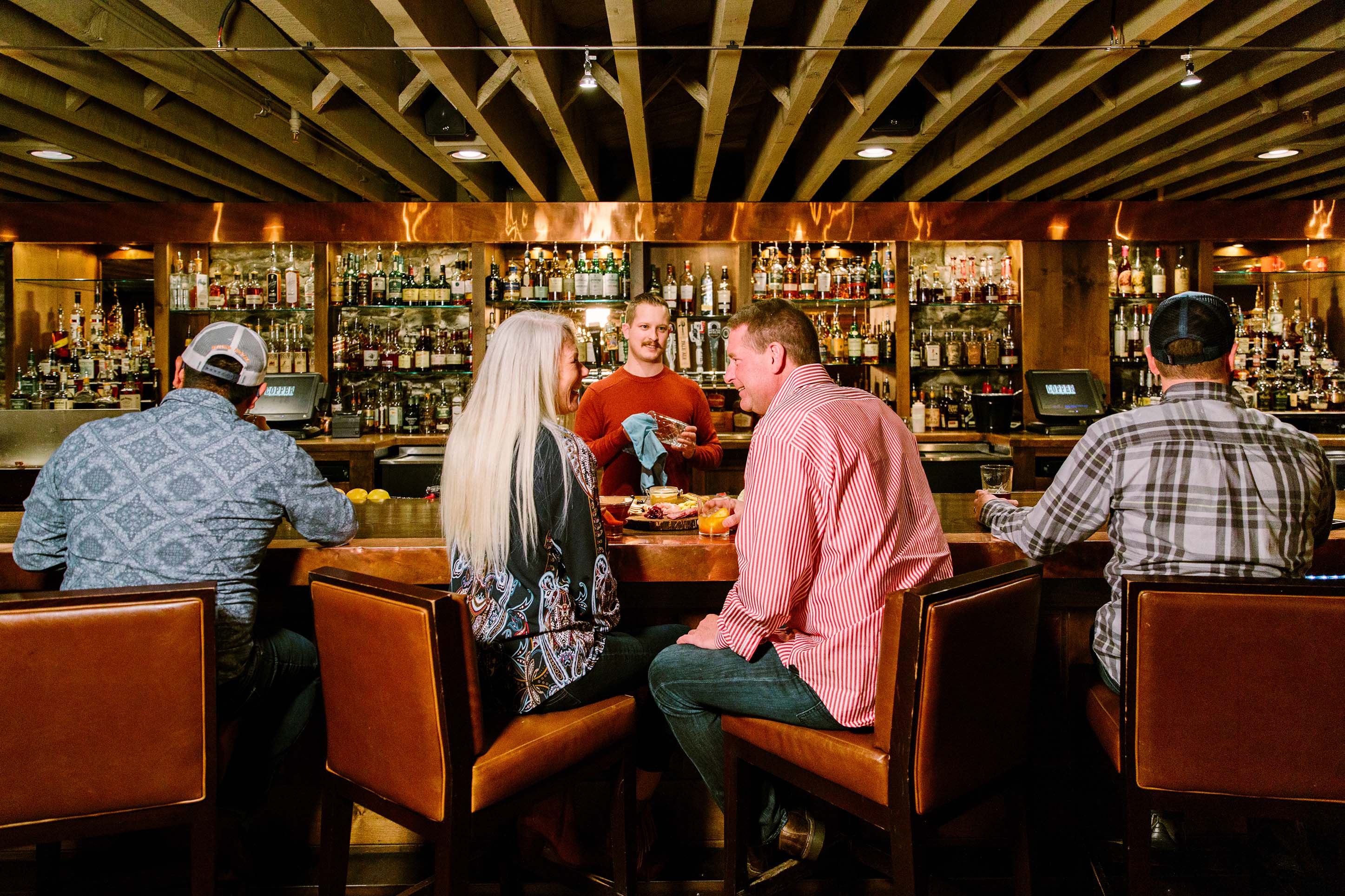 a couple dining together in Bozeman