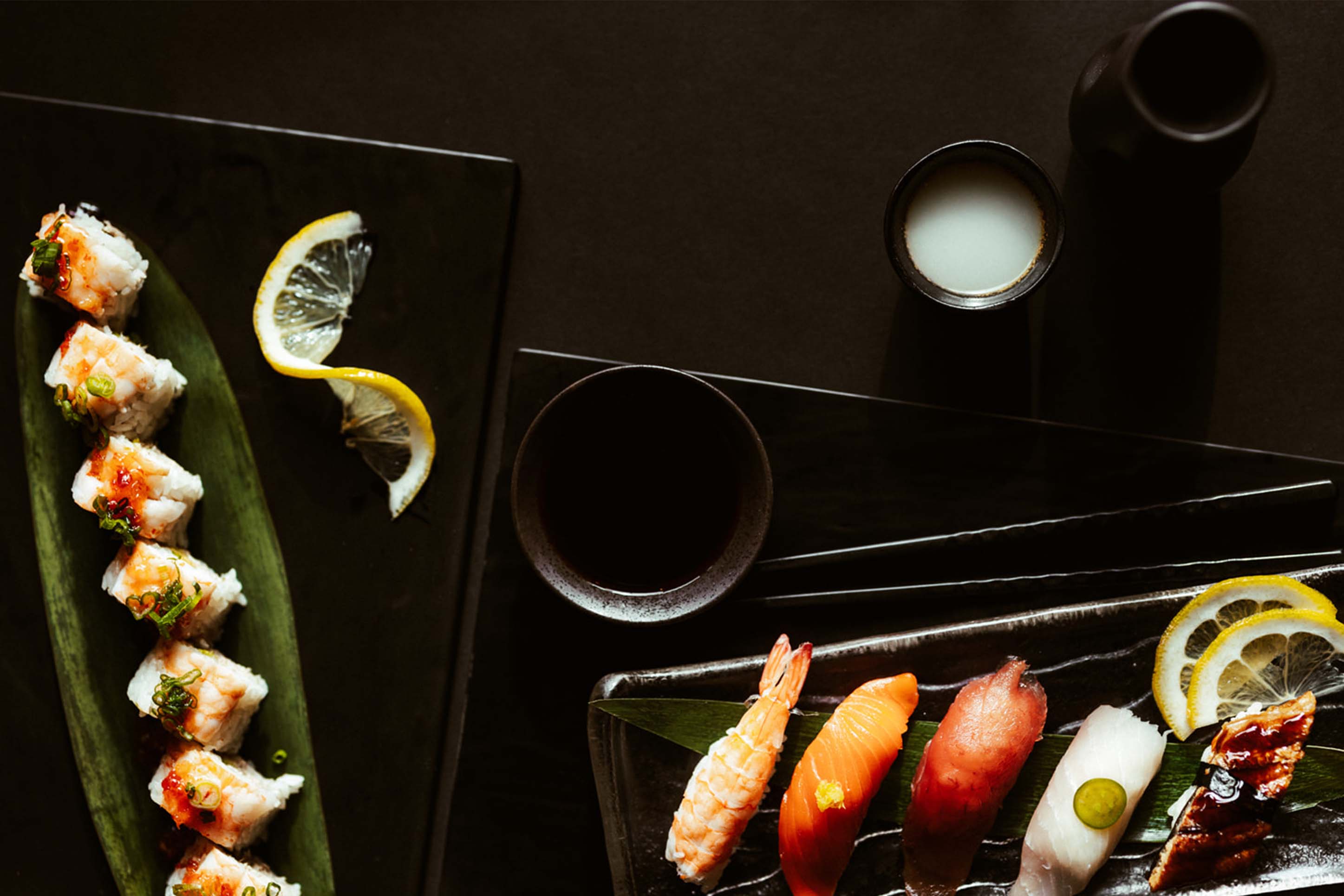 fresh sushi at Hooked