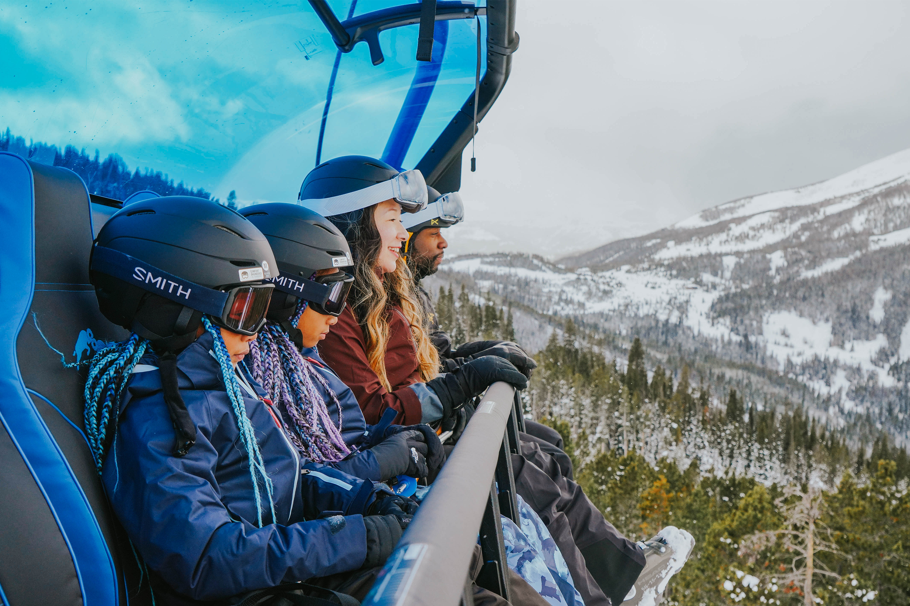 New ski lift at Big Sky resort