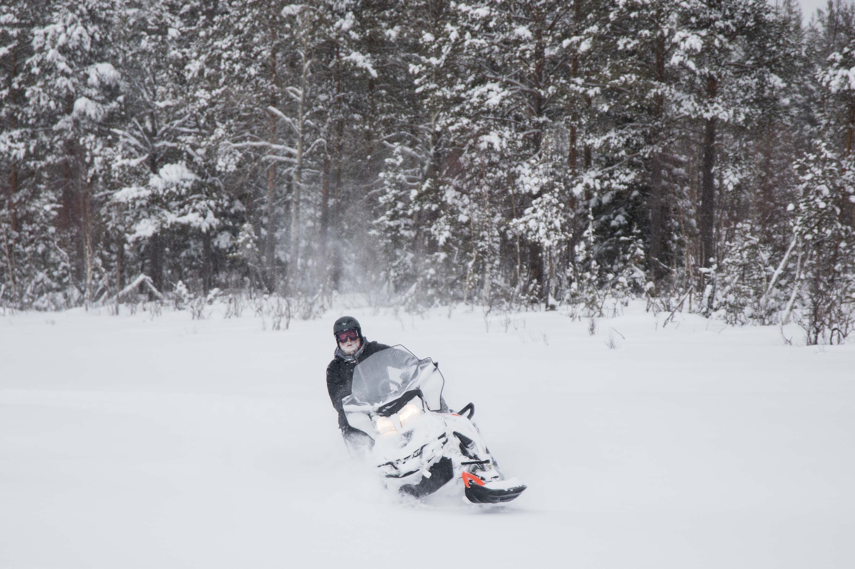 Snowmobiling at Yellowstone National Park