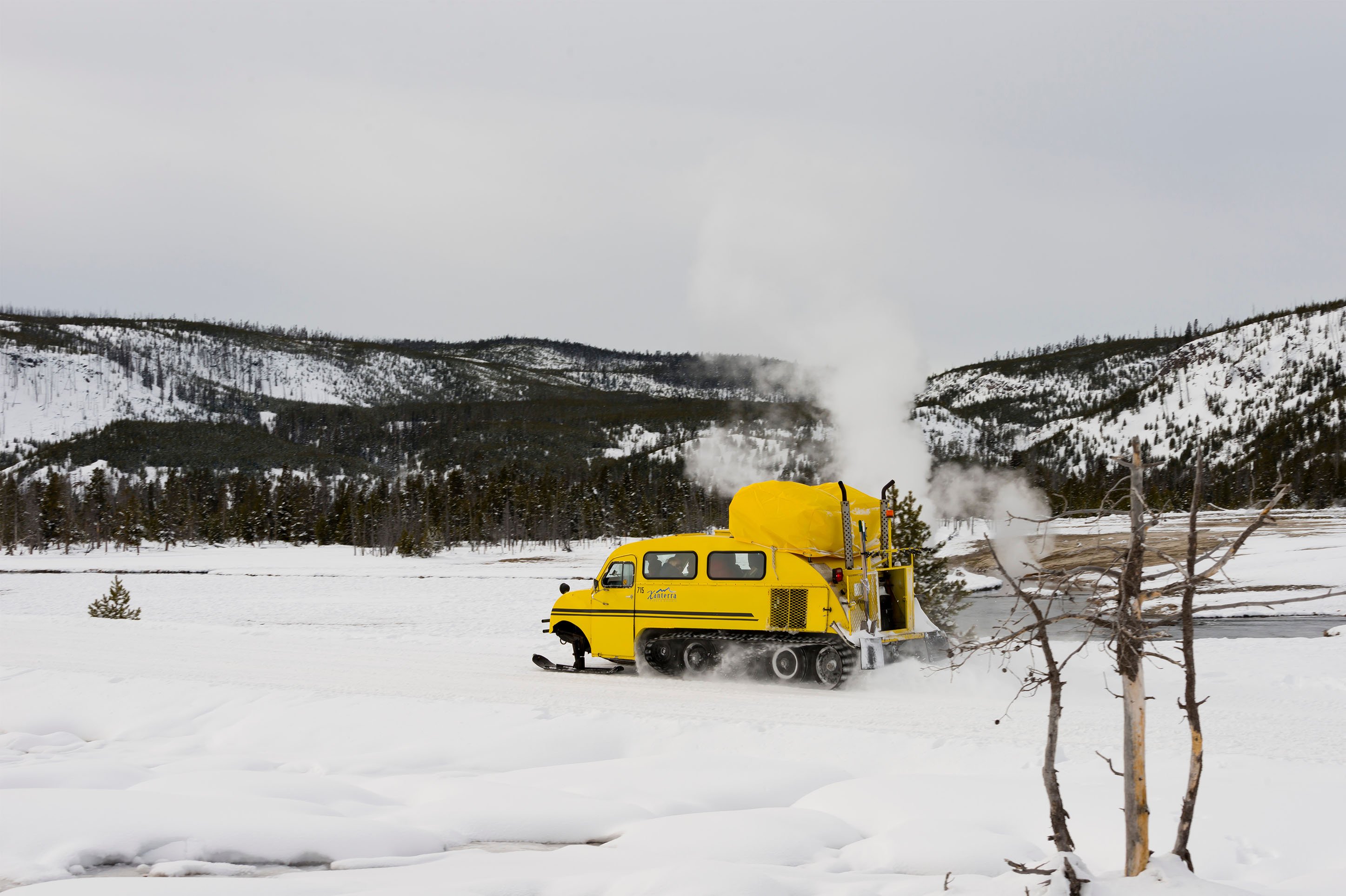 Snowcoach in Yellowstone National Park