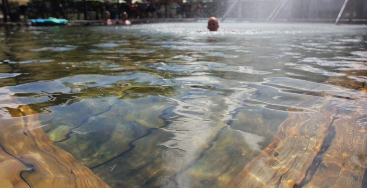 a man in Norris Hot Springs