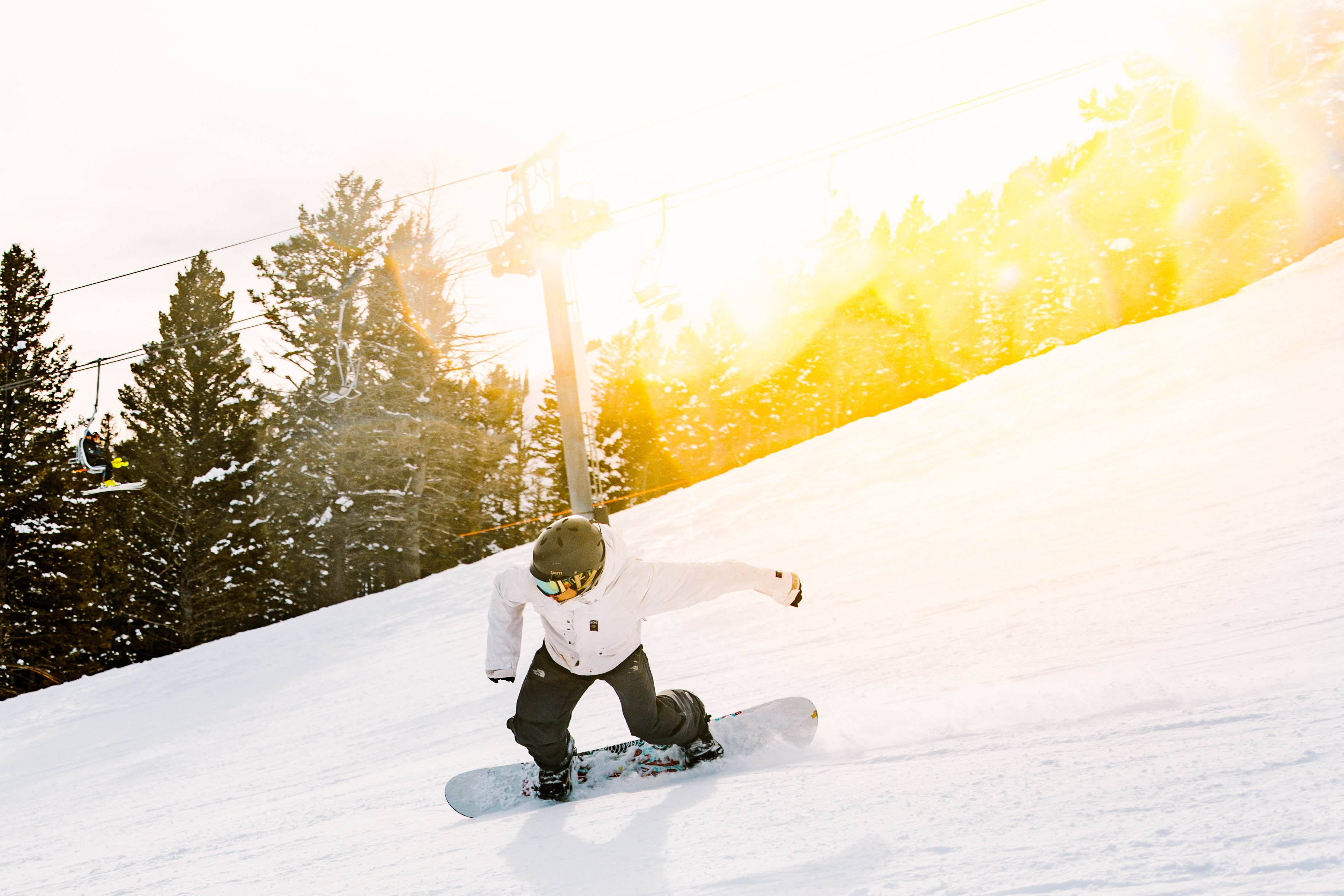 Snowboarding Around Bozeman