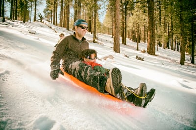 Sledding in Bozeman