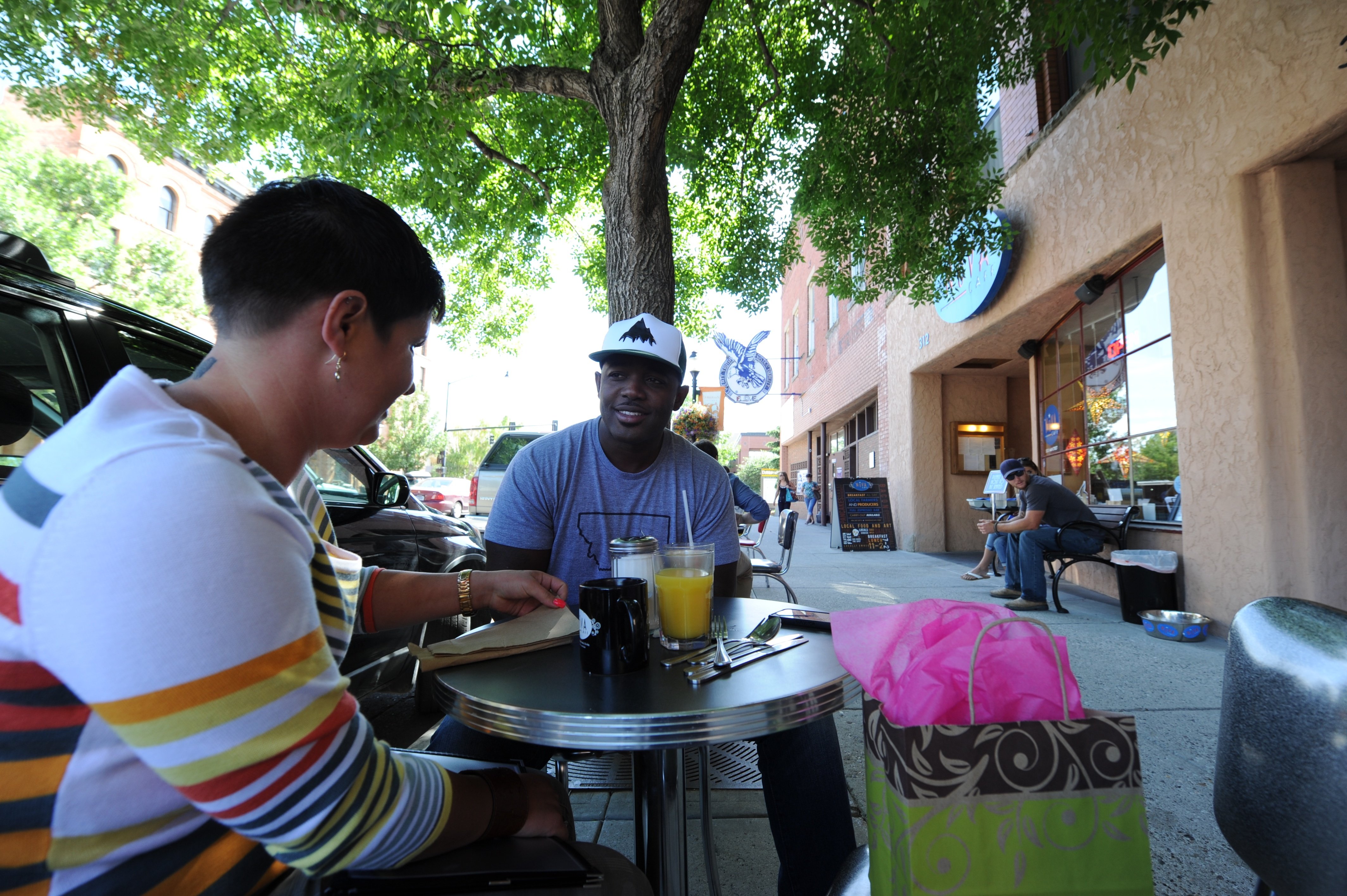 Dining in downtown Bozeman