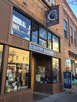 Main Street view of the Country Bookshelf in Bozeman