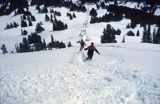 Historic photo of Bridger Bowl in Bozeman