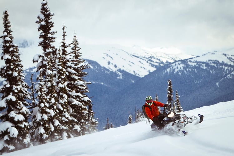 Snowmobiling in Montana