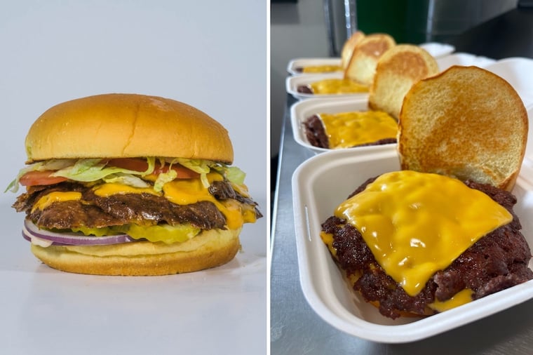 Burgers from the Cholms Burger Food Truck in Bozeman, Montana