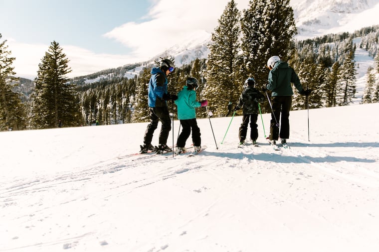 Family Skiing at Bridger Bowl