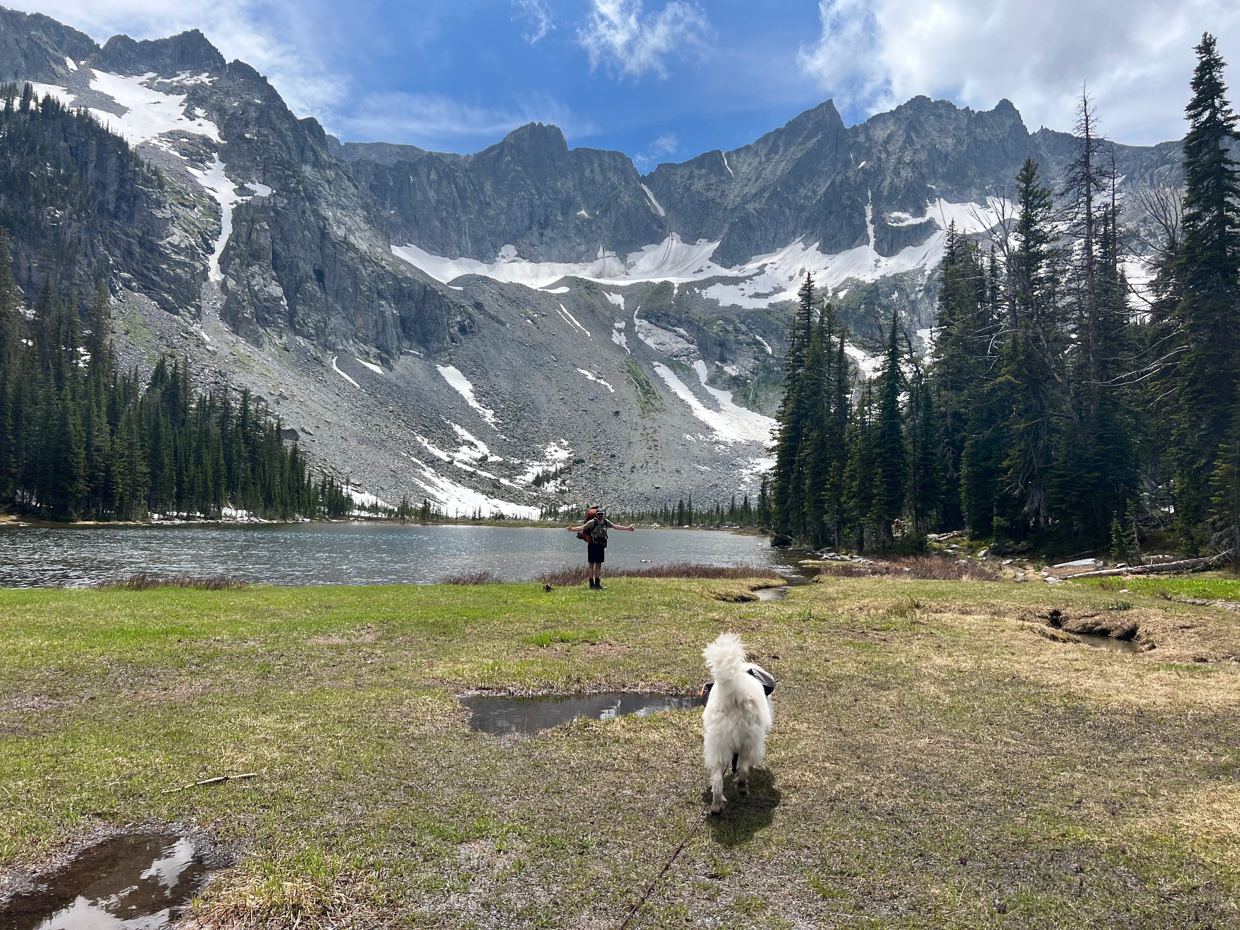 Twin Lakes in the Crazy Mountain Range