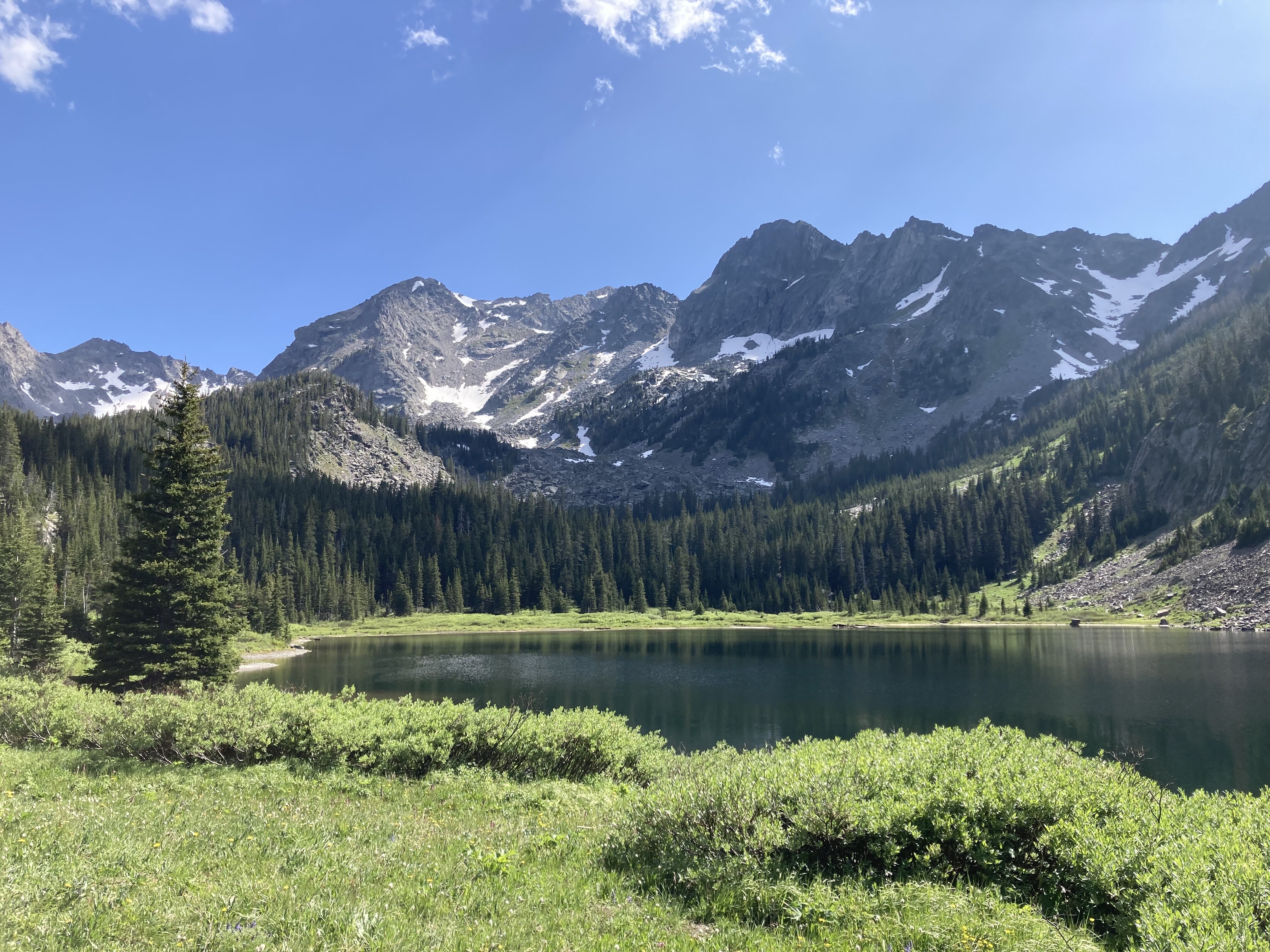 Photo of Mirror Lake in the Gallatin Range