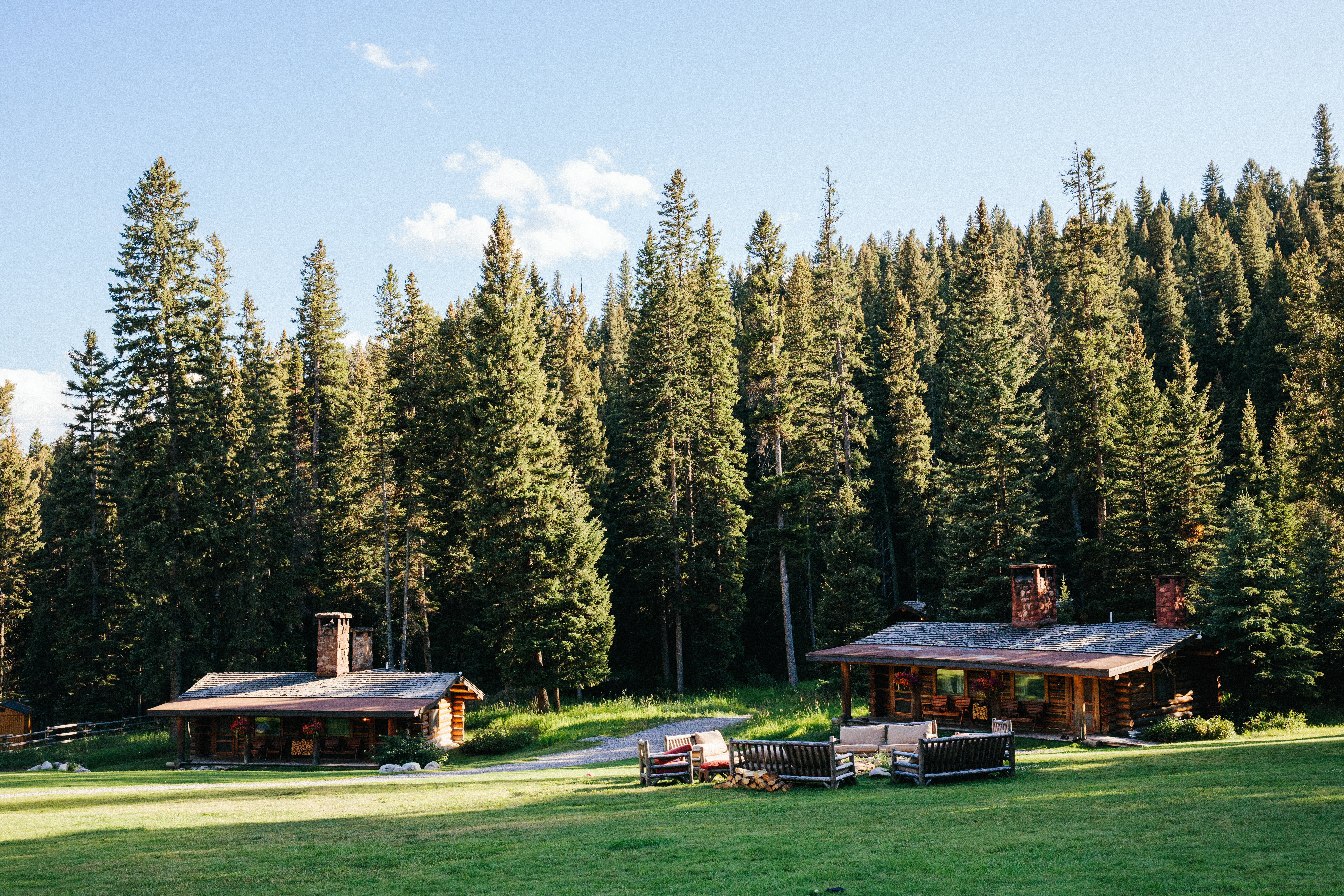 Cabins at Lone Mountain Guest Ranch in Montana