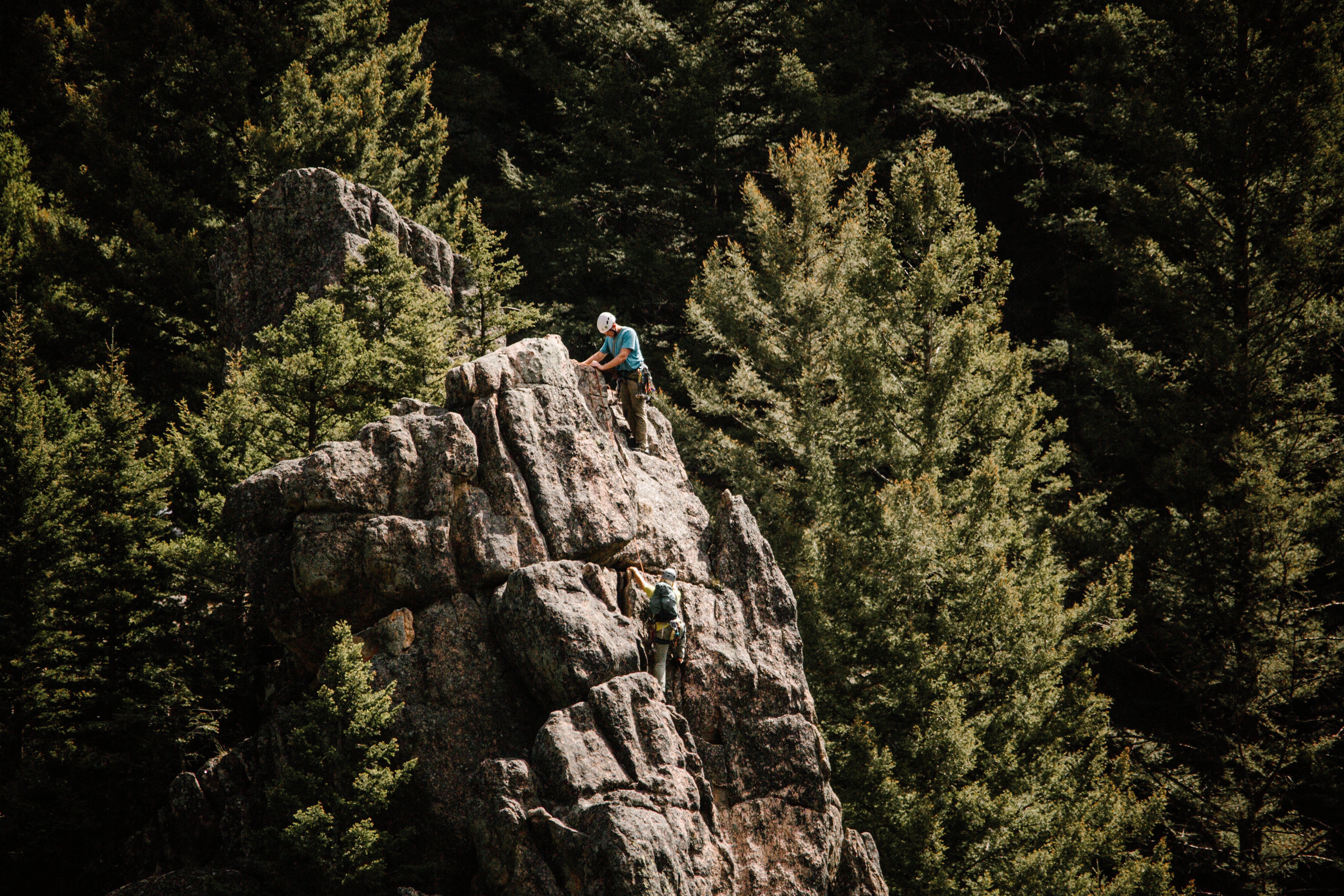 climbing gallatin tower near spire rock campground