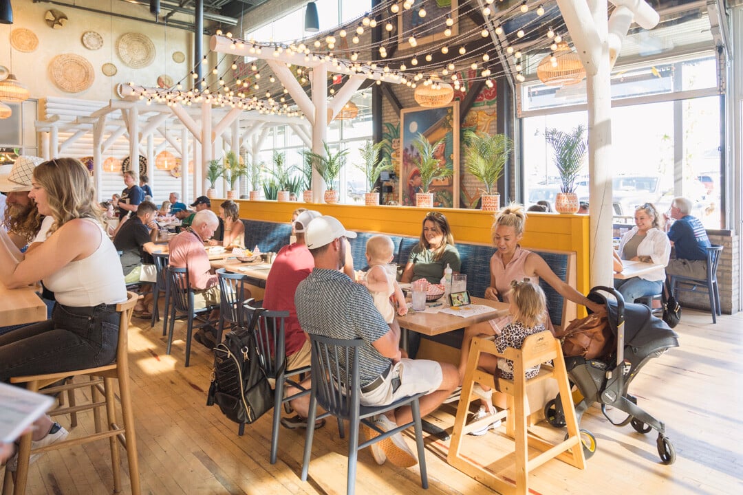 Photo of people seated in the interior of Merry Piglets Tex-Mex in Bozeman